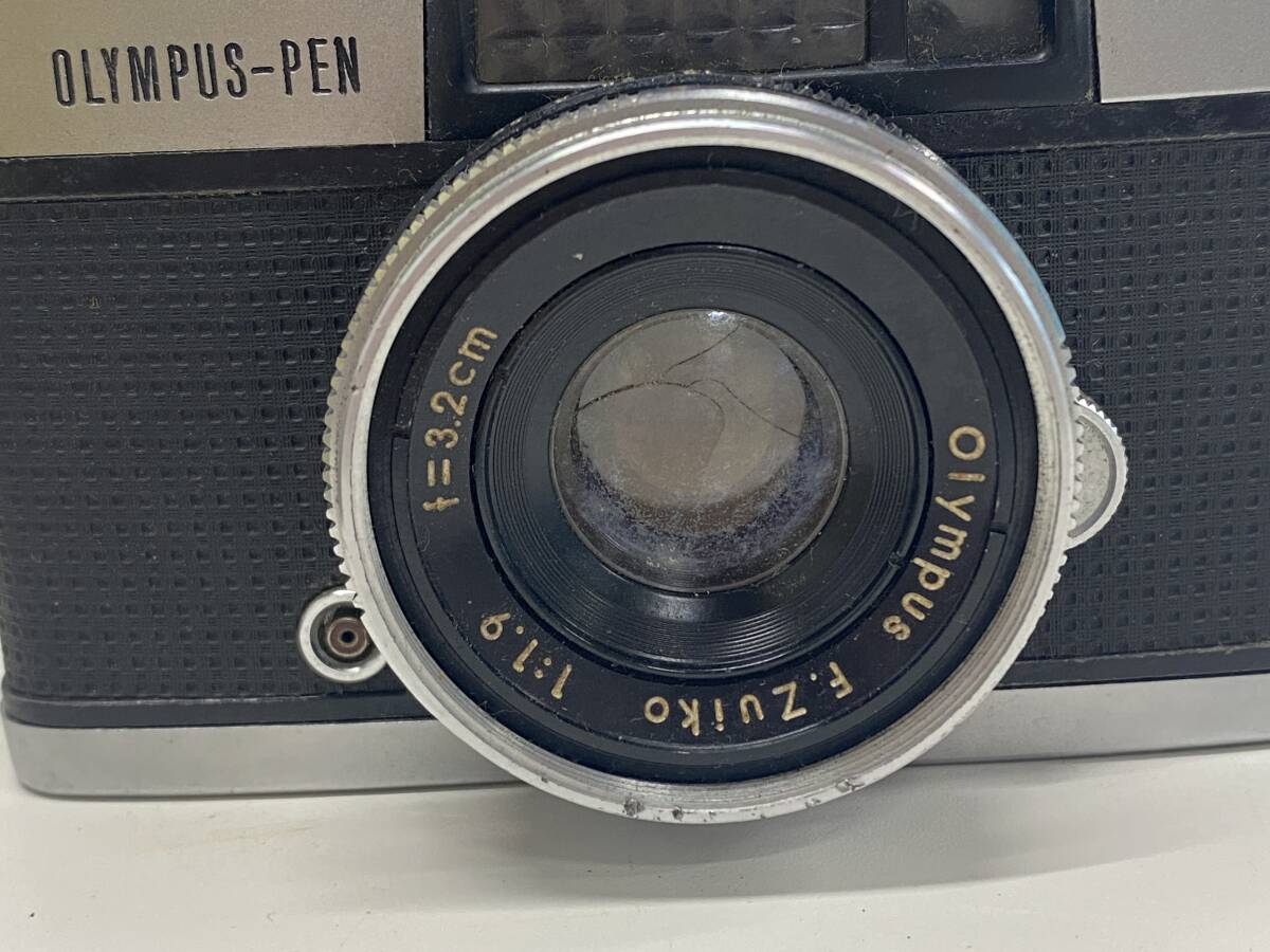 M-6187 【同梱不可】980円～ 中古品　OLYMPUS/オリンパス　コンパクト　フィルムカメラ　PEN-D　F.Zuiko　1：1.9　f=3.2ｍｍ　_画像8