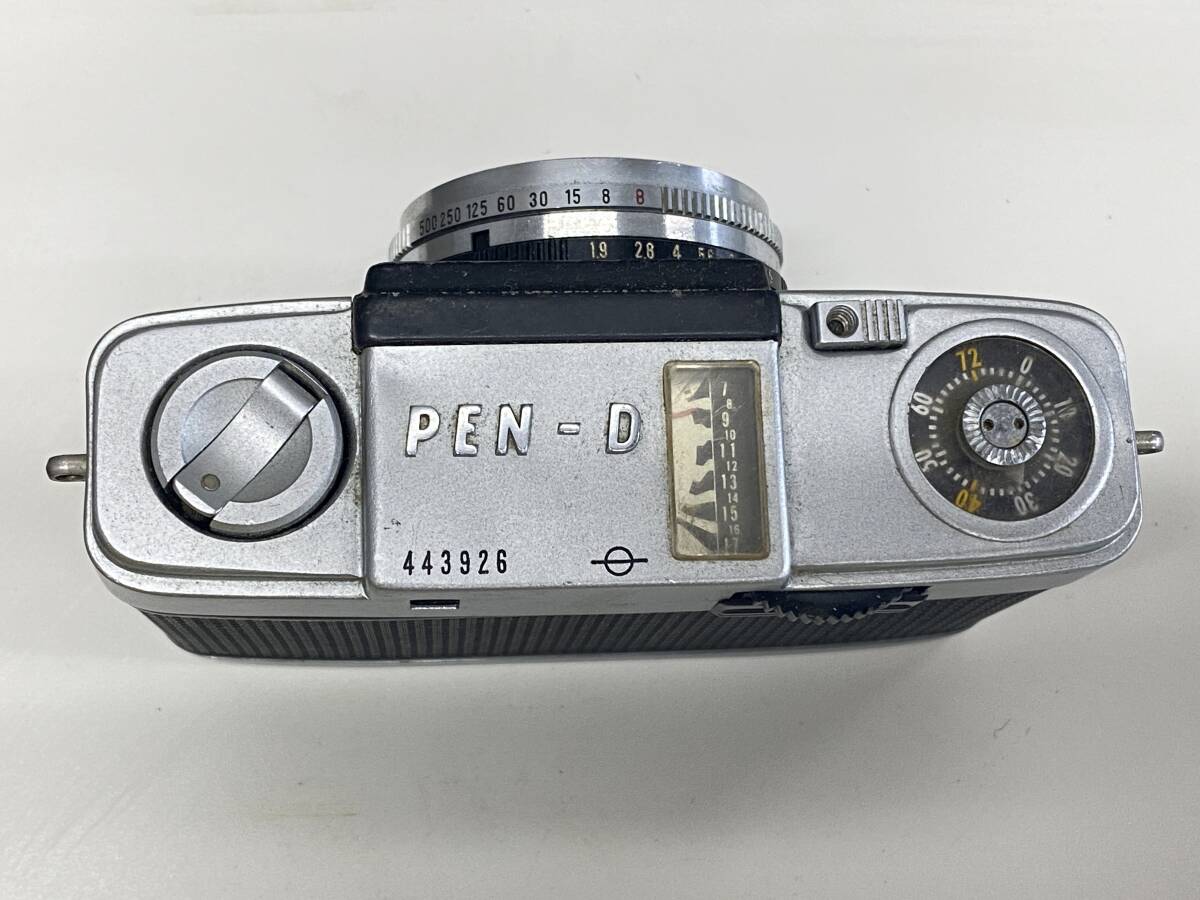 M-6187 【同梱不可】980円～ 中古品　OLYMPUS/オリンパス　コンパクト　フィルムカメラ　PEN-D　F.Zuiko　1：1.9　f=3.2ｍｍ　_画像5