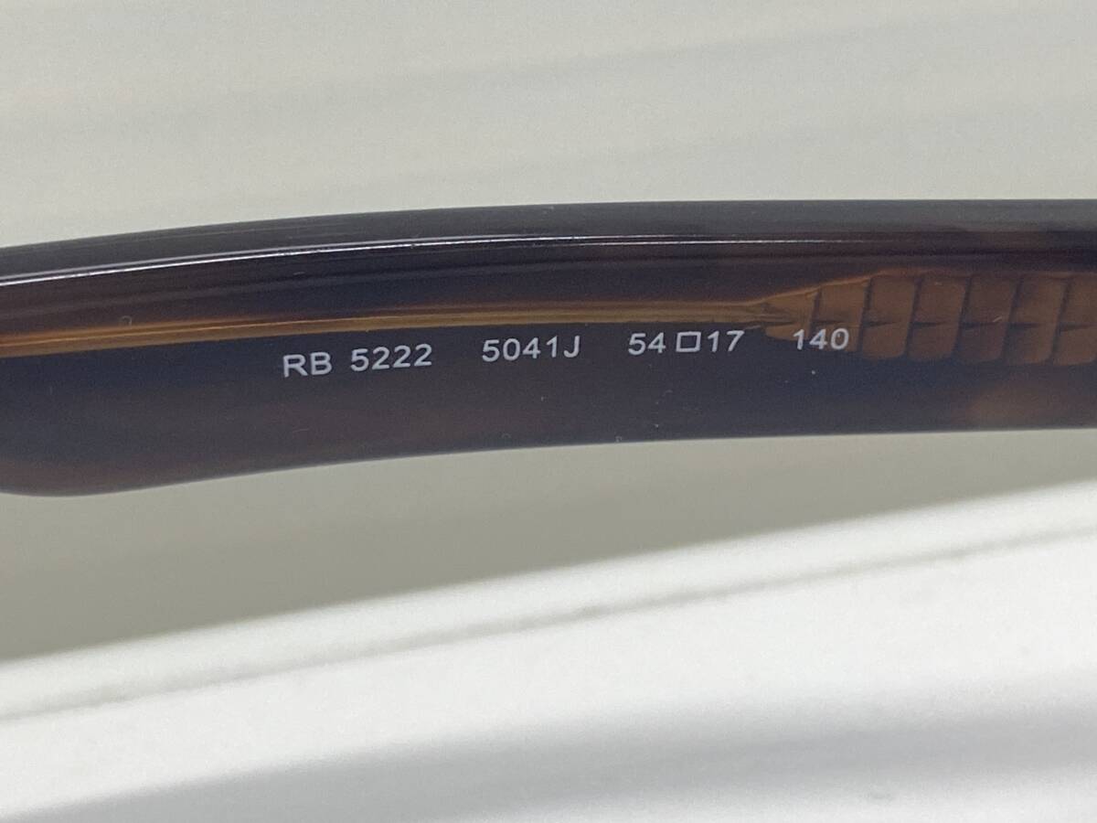 M-6222 [ включение в покупку не возможно ]980 иен ~ текущее состояние товар Ray-Ban/ RayBan солнцезащитные очки RB 5222 5041J 54*17-140 голубой линзы 
