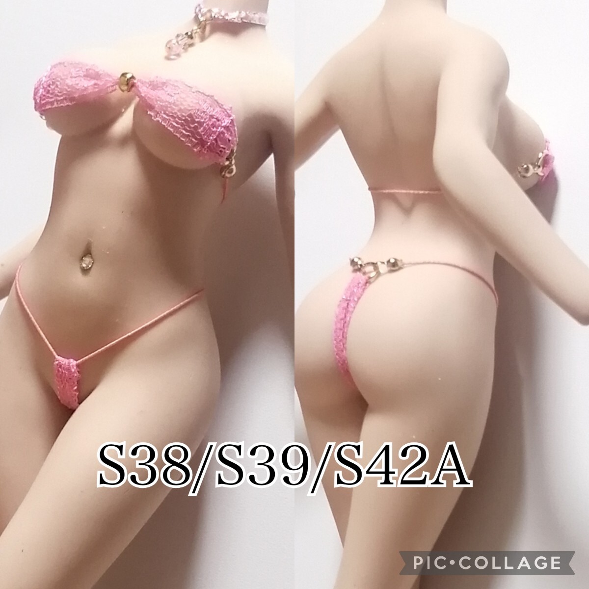 *S38/S39/S42A* total race *PINK see-through * swimsuit costume *1/6 scale super flexibility si-m less *fa Ise n*nagika