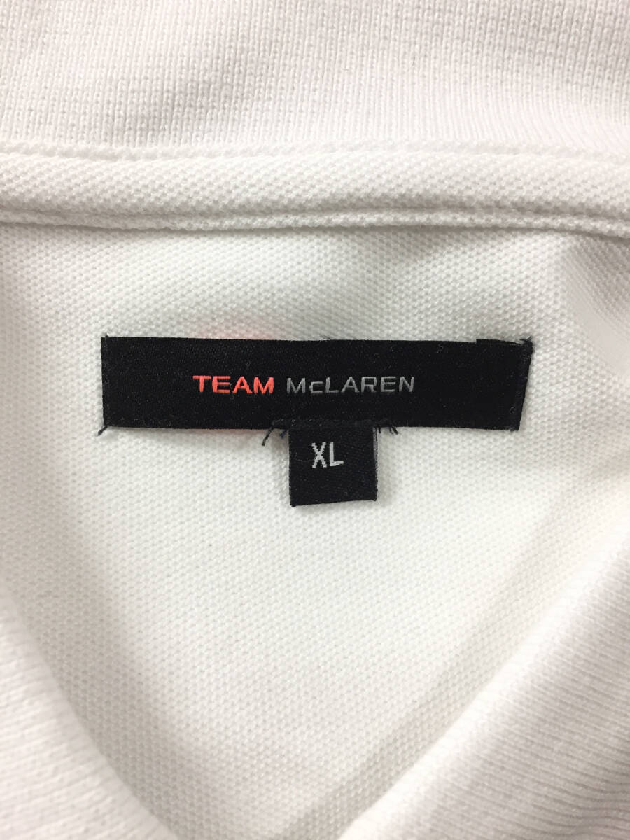 j■新品 F1 TEAM McLARENチームマクラーレン McLaren Racing Limited 曙ブレーキ 半袖ポロシャツ XL_画像6
