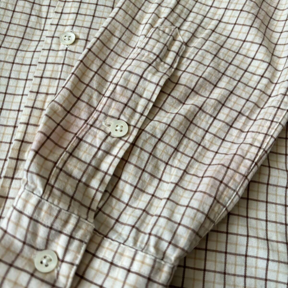 90s Polo Ralph Lauren Cotton Plaid Open Collar Shirt 90年代 ポロ ラルフローレン コットン チェック オープンカラーシャツ vintage_画像8