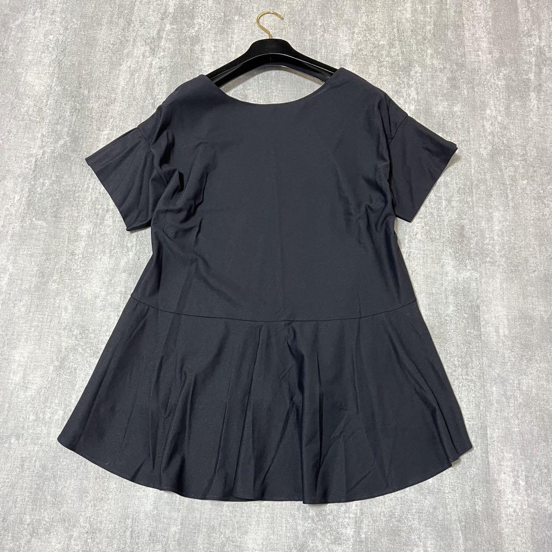  Area Free tops туника блуза короткий рукав черный чёрный размер 44 большой размер 