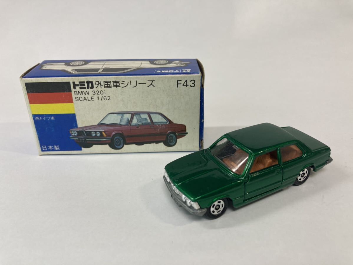 トミカ ミニカー F43 BMW 320（緑メタ）箱付きの画像1