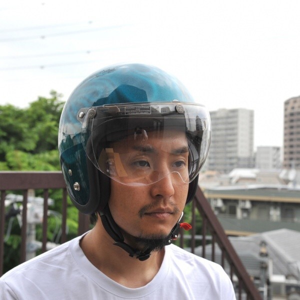 72JAM ジェットヘルメット&シールドセット JP MONO HELMET - オフアイボリー XLサイズ:60-62cm +開閉式シールド APS-01 JPIM-6L_画像9