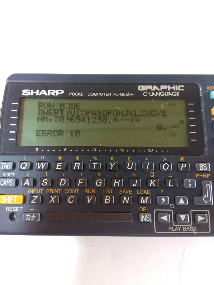 SHARP ポケットコンピューター PC-G850V ジャンク_画像2