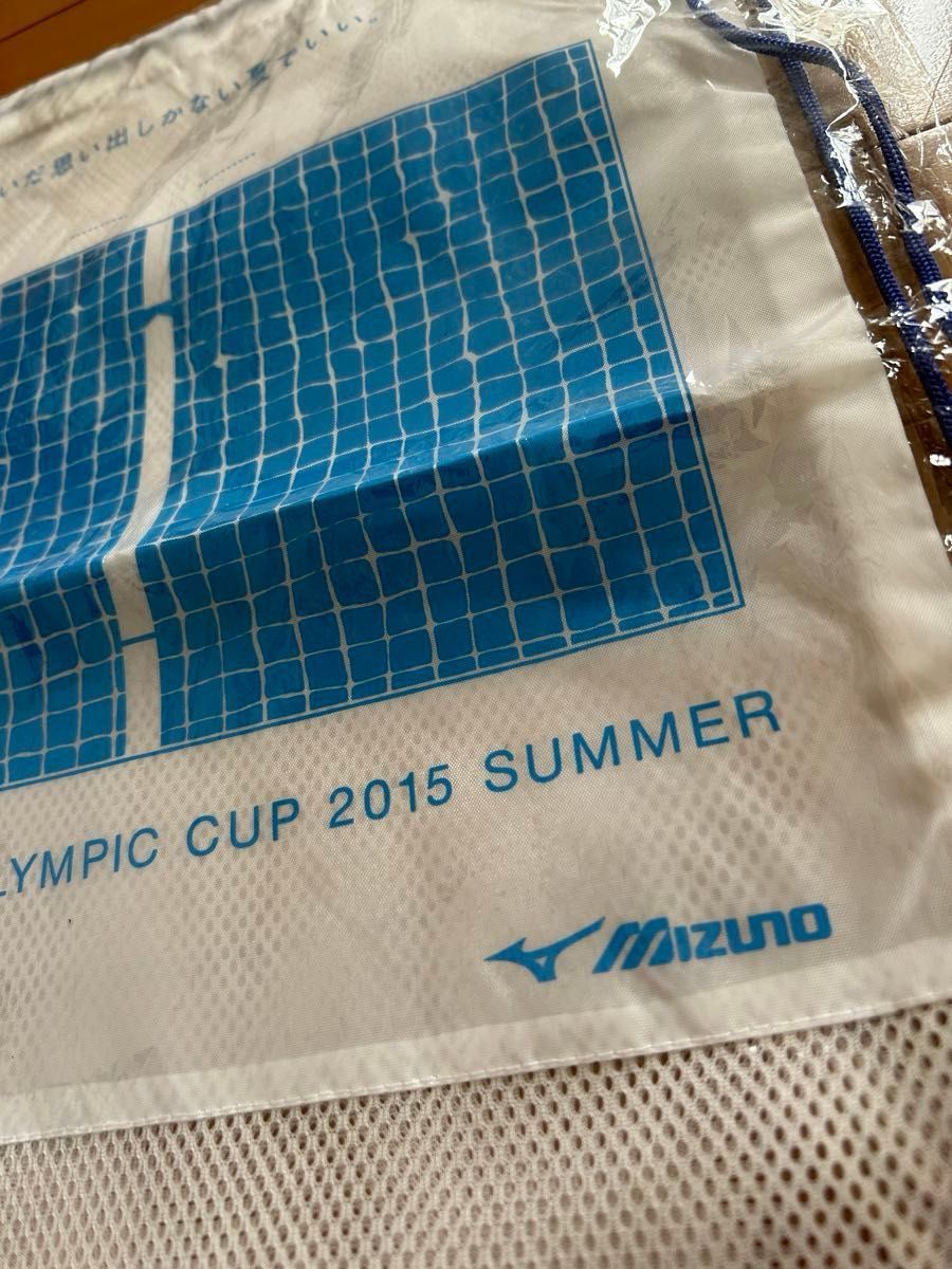 競泳　2015年全国JOCジュニアオリンピックカップ　ランドリーバッグ（メッシュ）