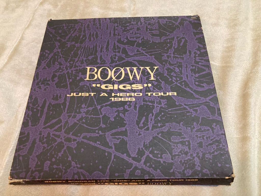 趙レア！「BOΦWYGIGSJUST A HERO TOUR 1986」初回発売時の特製パッケージの画像3