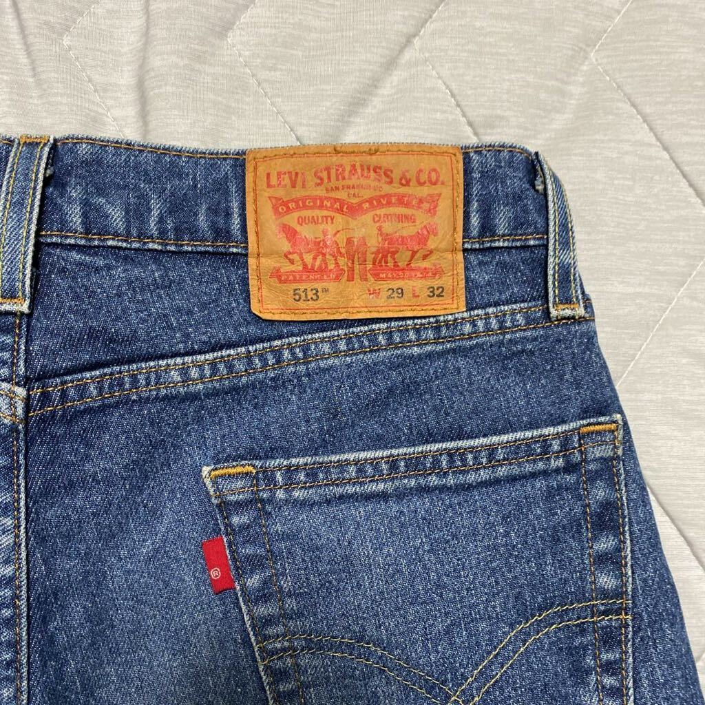 5C LEVIS リーバイス 513 デニム ジーンズ ジーパン パンツ 08513-0845 STRAIGHT ストレート ストレッチ 29 格安_画像5