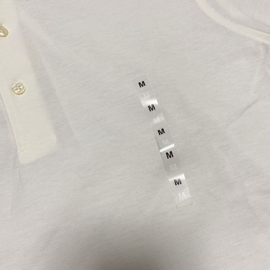 5C【新品　未使用】無印良品 ボタンダウン半袖ポロシャツ M オフホワイト 白 格安_画像5