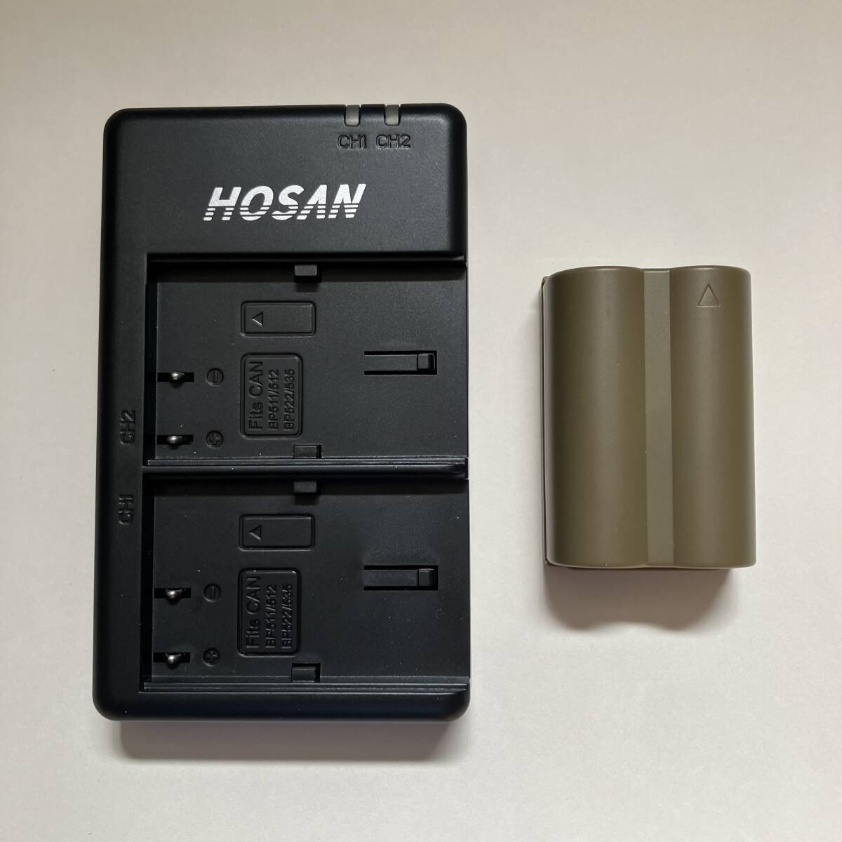 【未使用新品】HOSAN BP-511 BP-511A CANON純正互換バッテリー 2個＋USB充電器 セット_画像3