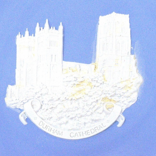 ウェッジウッド(WEDGWOOD) ジャスパー ブルー クリスマスイヤープレート 1990 Durham Cathedral 【中古】 JA-18916_画像2