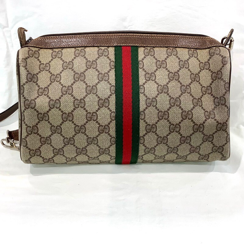 GUCCI グッチ GGプラス ショルダーバッグ オールドグッチ シェリー ショルダー 付け根破損 内部剥がれあり89 02 017【中古】KB-8397_画像2