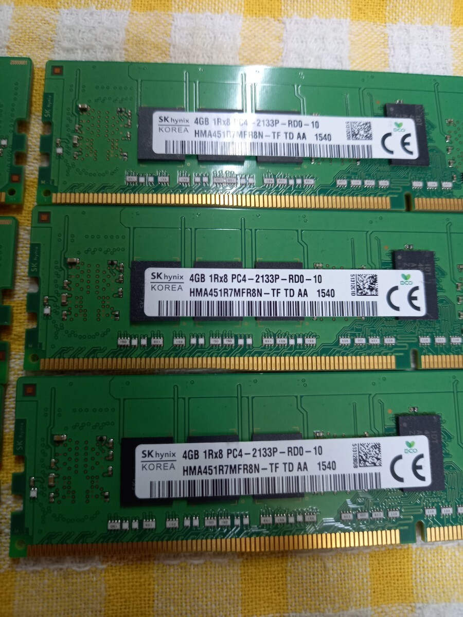 4GB×6枚 SKhynix 1Rx8 PC4-2133P-RD0-10 サーバー用メモリの画像3