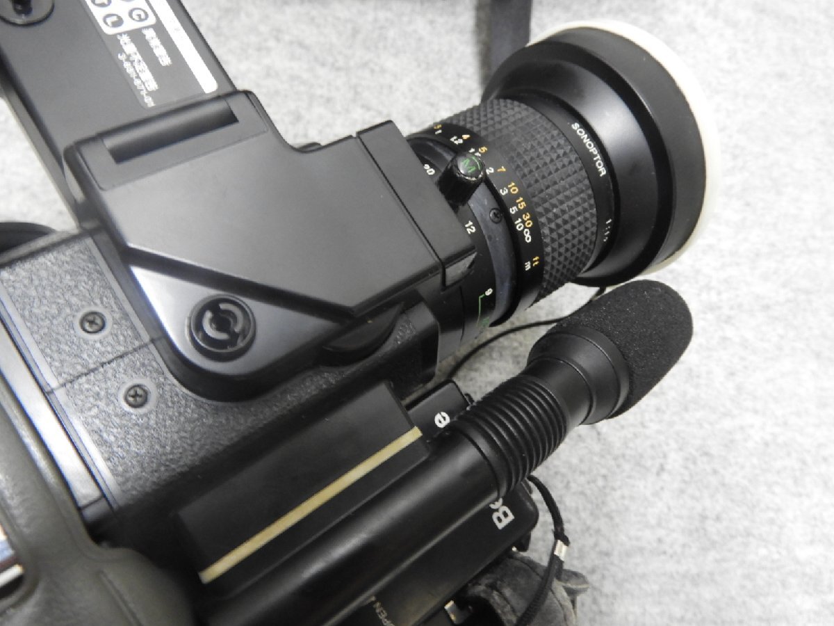 昭和レトロ　SONY BETAMOVIE BMC-100　ビデオテープレコーダ付ビデオカメラ　ケース付き（5484）_画像10