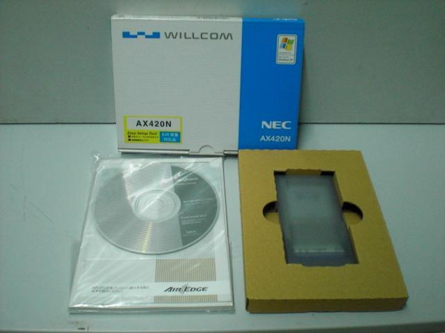 新品未使用　WILLCOM NEC AX420N　AIR発番対応品 (1050)_画像1