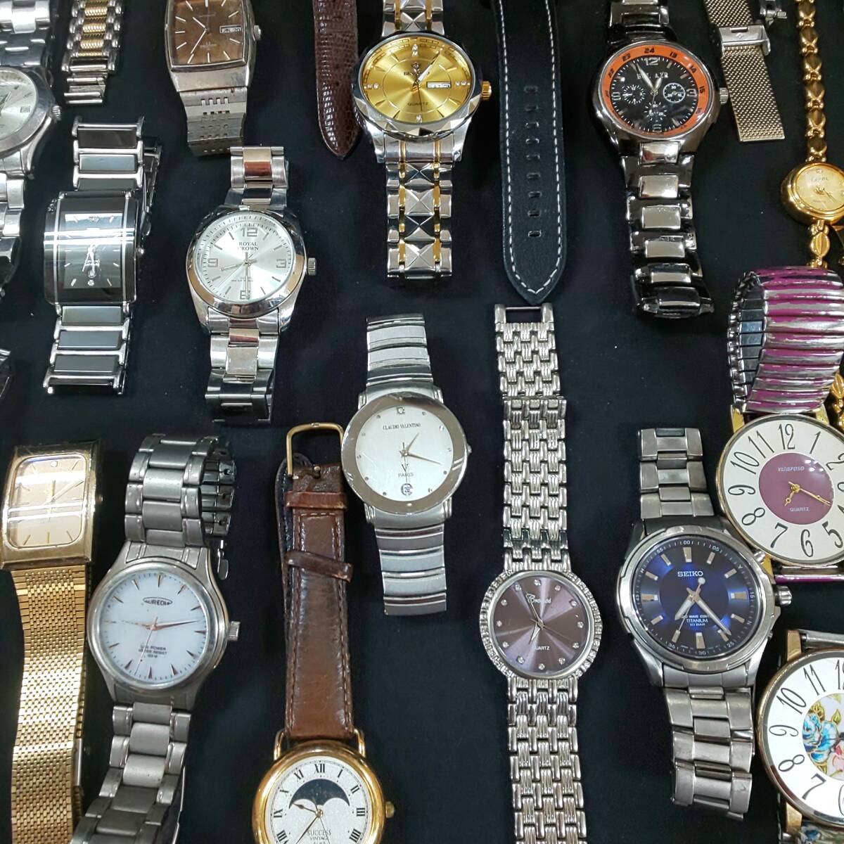 ◎在庫一掃セール◎腕時計まとめて１００本 SEIKO CITIZEN CASIO ALBA ELGIN GUCCI TECHNOS 他 中古現状 即発送 _画像4