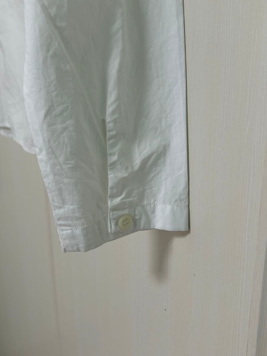 [コムサイズム] 白シャツ　長袖　Lサイズ