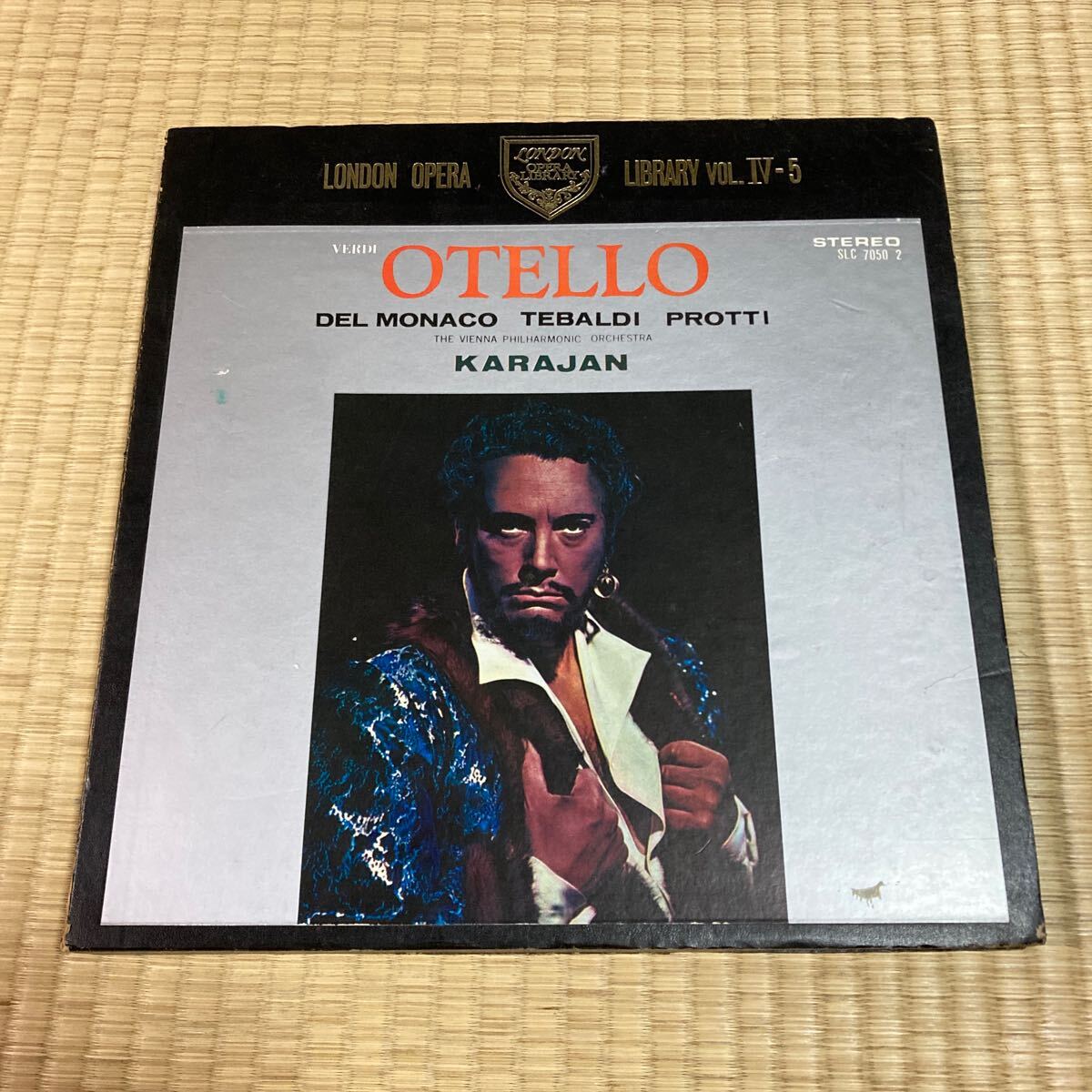 非売品 LP ヴェルディ 歌劇 オテロ Otello 指揮 カラヤン SLC 7050 レコード クラシック オペラ 収集品 コレクション_画像1