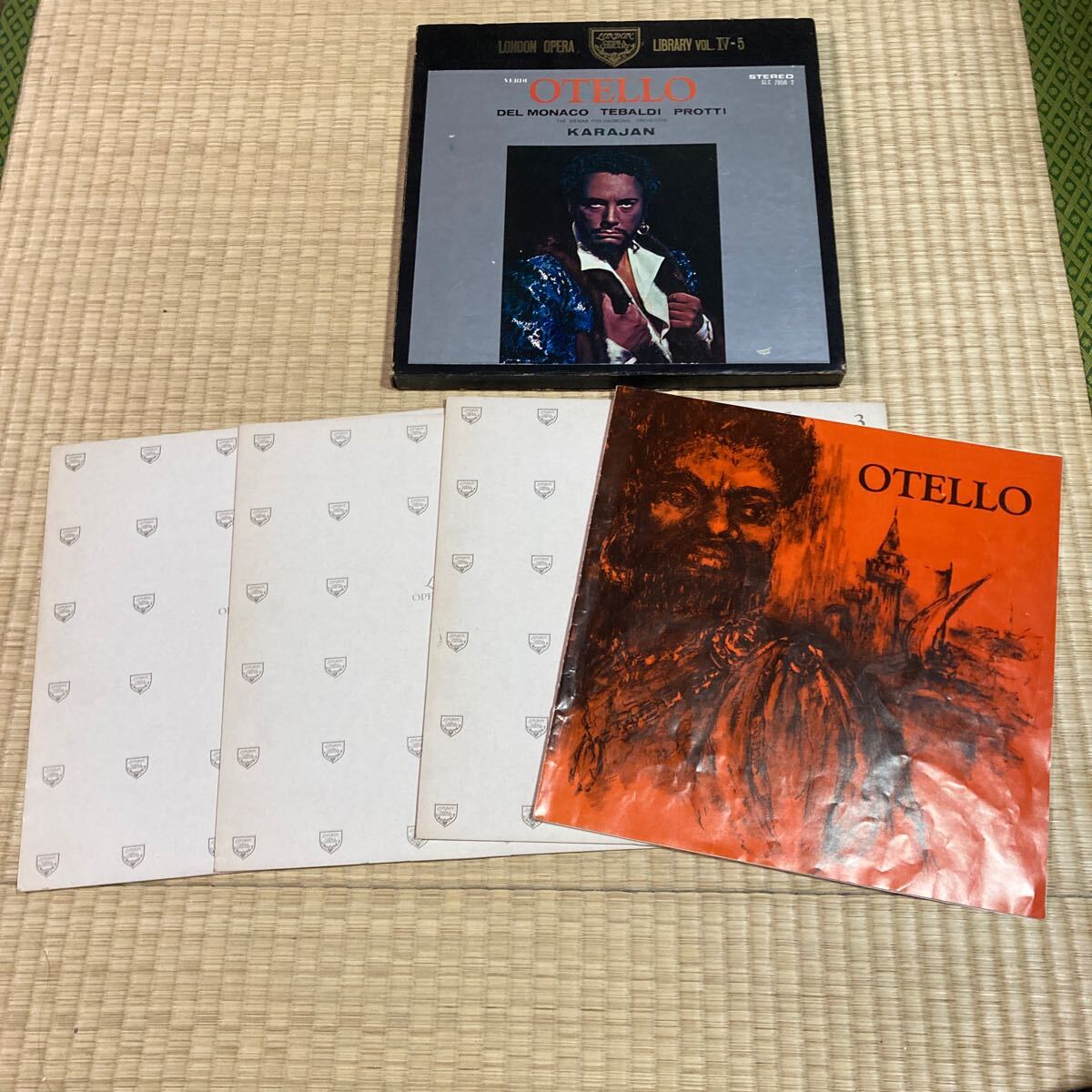 非売品 LP ヴェルディ 歌劇 オテロ Otello 指揮 カラヤン SLC 7050 レコード クラシック オペラ 収集品 コレクション_画像2