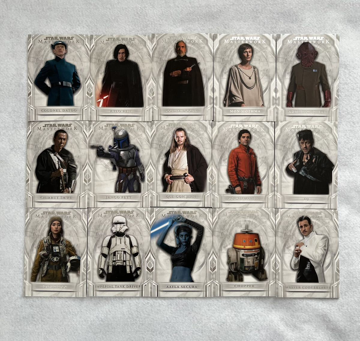  2018 topps star wars masterwork レギュラーカード　15枚セット_画像1