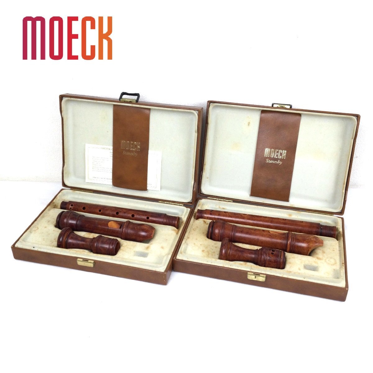 1205[ Junk ] MOECKmekFLAUTO DOLCE альт блок-флейта 2 позиций комплект духовые инструменты из дерева с коробкой Германия 