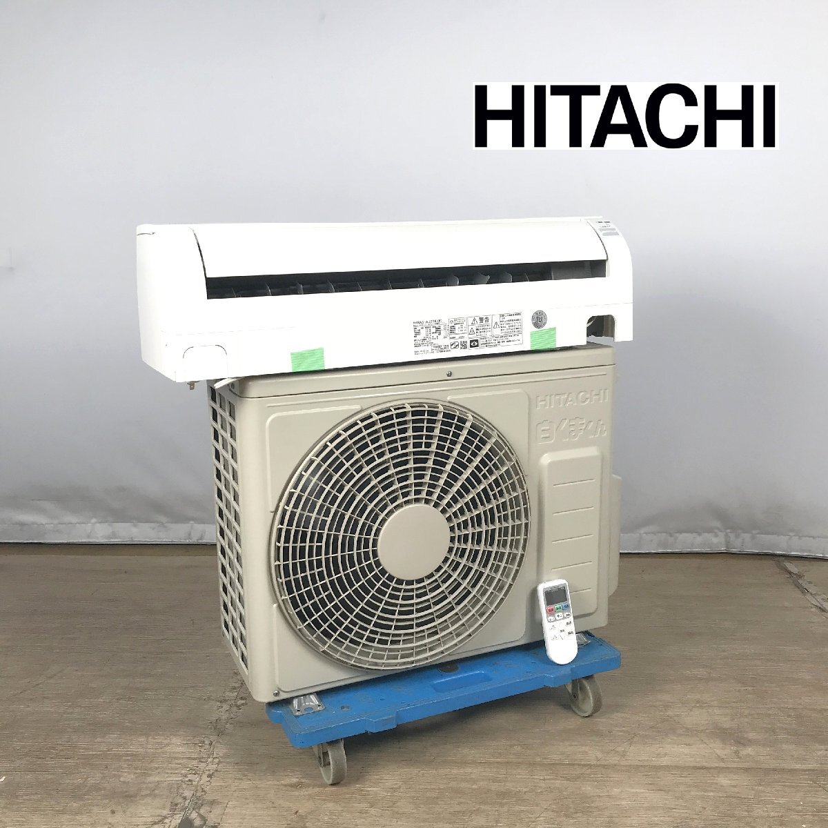 1205【ジャンク】 HITACHI 日立 ルームエアコン 白くまくん RAS-AJ25K(W) RAC-AJ25K 2020年製 おもに8畳用 2.5kw リモコン付きの画像1