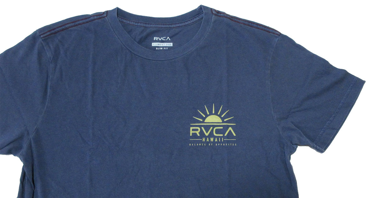 RVCA (ルーカ) ハワイ HAWAII NEW DAY Ｔシャツ Lサイズ ブルー 青_画像3