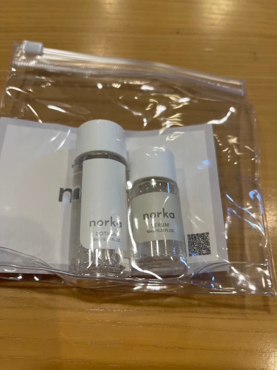 『norka トライアルセット』（化粧水＆オールインワンセラム20mL＋10mL