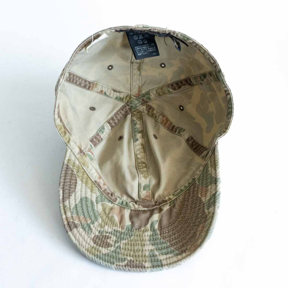 【美品】RRL 【Camouflage Military Cap】迷彩 ミリタリー キャップ 帽子 ラルフローレン 2404580の画像4