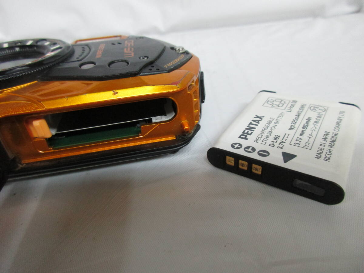 T4-59 RICOH( Ricoh ) цифровая камера [WG-30W] коробка / есть руководство пользователя . orange серия водонепроницаемый пыленепроницаемый 
