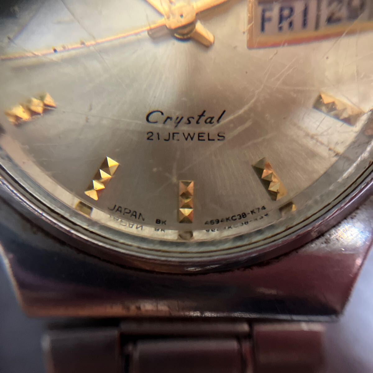 ORIENT オリエント/腕時計 Crystal 469KC3-80 CA 自動巻 ジャンク品の画像5