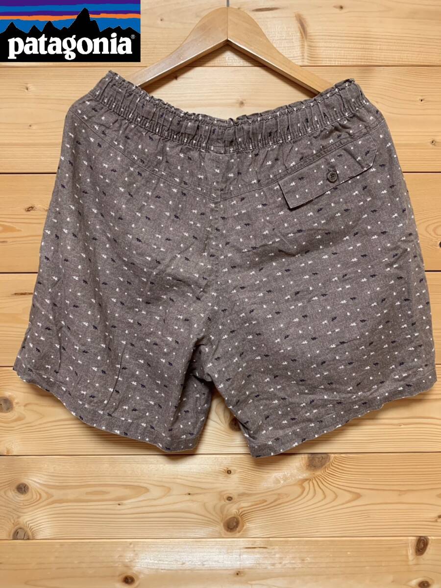 入手困難品★美中古・ Patagonia パタゴニア★ ORGANIC COTTON ショートパンツ BROWN サイズMの画像2