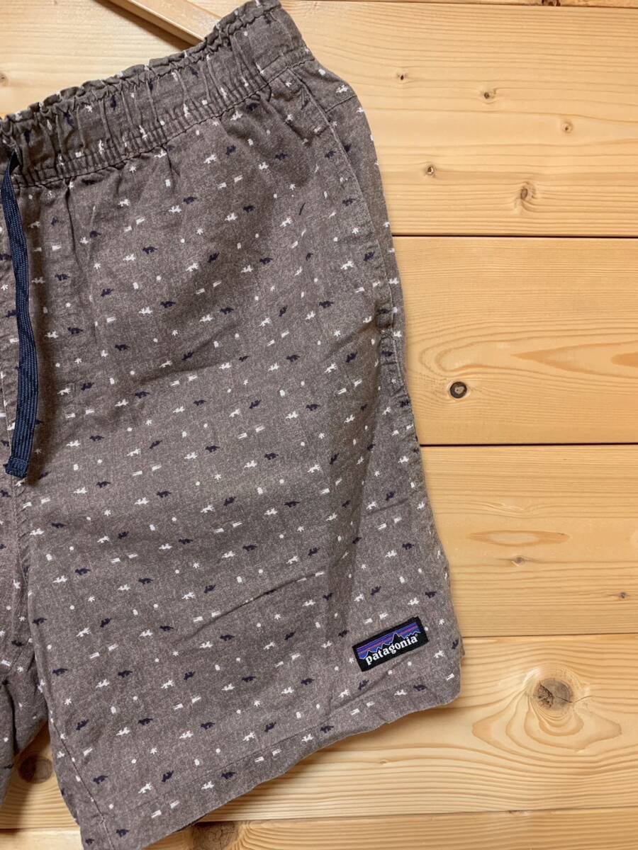 入手困難品★美中古・ Patagonia パタゴニア★ ORGANIC COTTON ショートパンツ BROWN サイズMの画像4