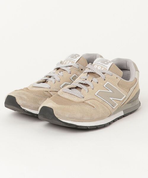 「New Balance」 ローカットスニーカー 23.0cm ベージュ メンズ_画像1