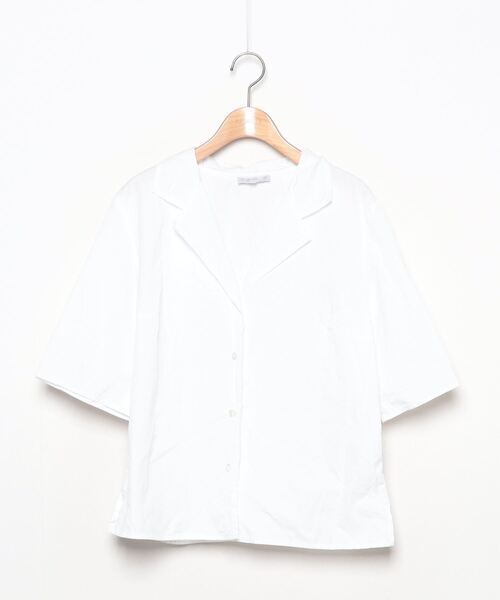 「agnes b.」 半袖シャツ 42 ホワイト レディース_画像1
