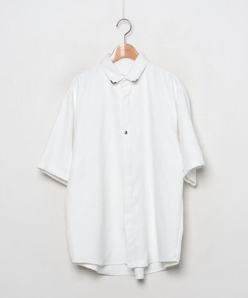 「tk.TAKEO KIKUCHI」 半袖シャツ 03 ホワイト メンズ_画像1