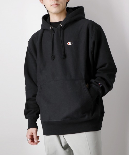 「Champion」 プルオーバーパーカー X-SMALL ブラック メンズ_画像1