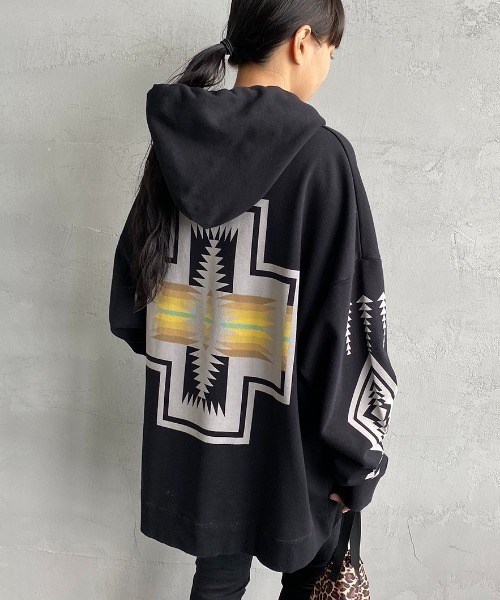 「PENDLETON」 プルオーバーパーカー L ブラック レディース_画像1