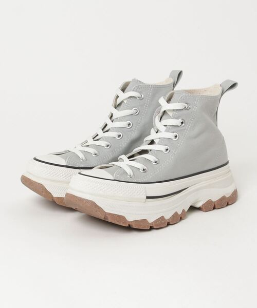 「CONVERSE」 ハイカットスニーカー 4h グレー メンズ_画像1