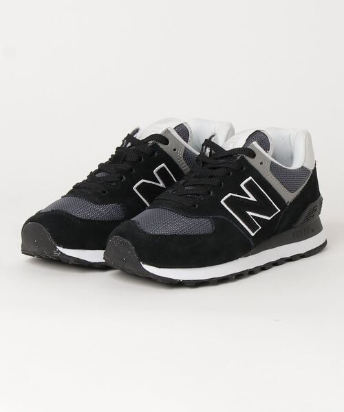 「New Balance」 ローカットスニーカー 26.5cm ブラック メンズ_画像1