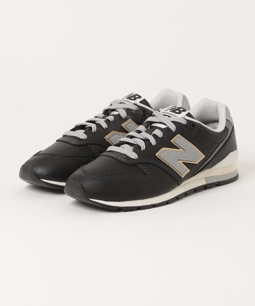 「New Balance」 ローカットスニーカー 24.5cm ブラック メンズ_画像1