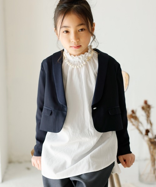 「ARCH & LINE」 「KIDS」長袖ブラウス X-LARGE ホワイト キッズ_画像1