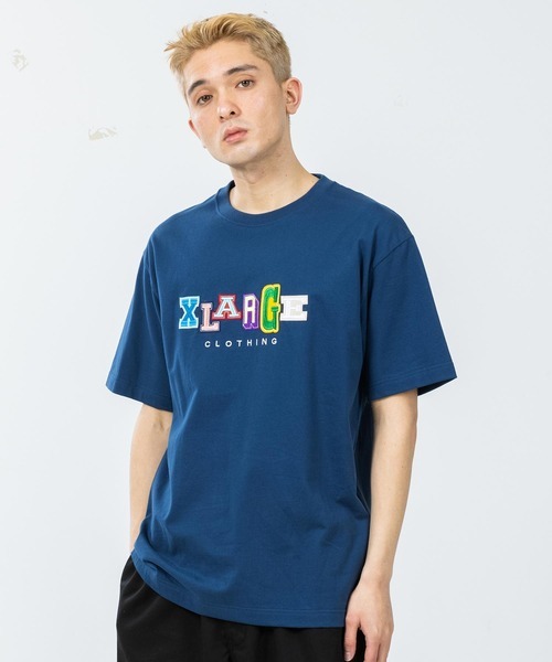 「XLARGE」 半袖Tシャツ L ネイビー メンズ_画像1