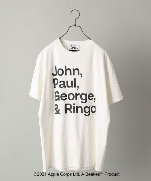 「The Beatles」 半袖Tシャツ「SHIPSコラボ」 MEDIUM ホワイト メンズ_画像1
