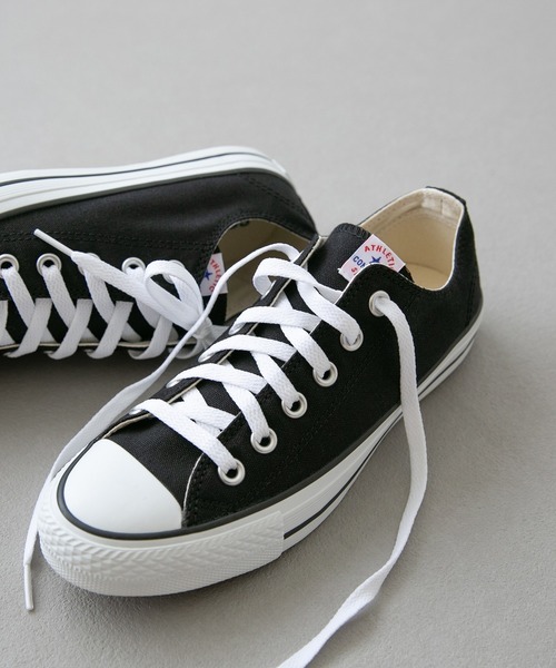 「CONVERSE」 ローカットスニーカー 26.5cm ブラック レディース_画像1