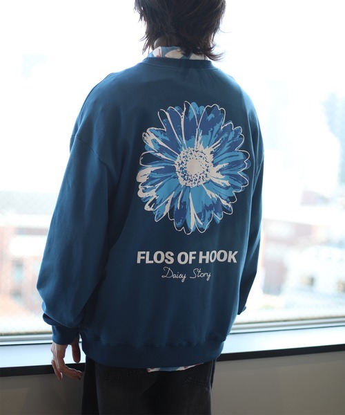 「HOOK」 スウェットカットソー X-LARGE ネイビー メンズ_画像1