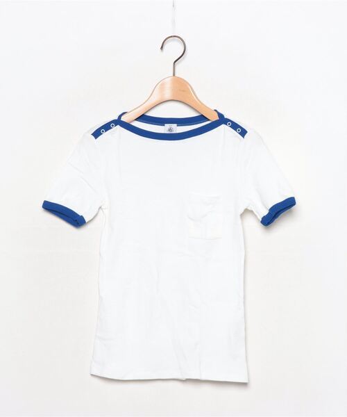 「PETIT BATEAU」 半袖Tシャツ XX-SMALL ホワイト レディース_画像1