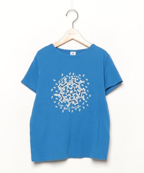 「PETIT BATEAU」 「KIDS」半袖Tシャツ 152 ブルー キッズ_画像1