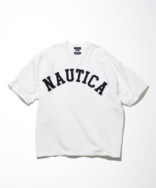 「NAUTICA」 半袖Tシャツ MEDIUM ホワイト メンズ_画像1